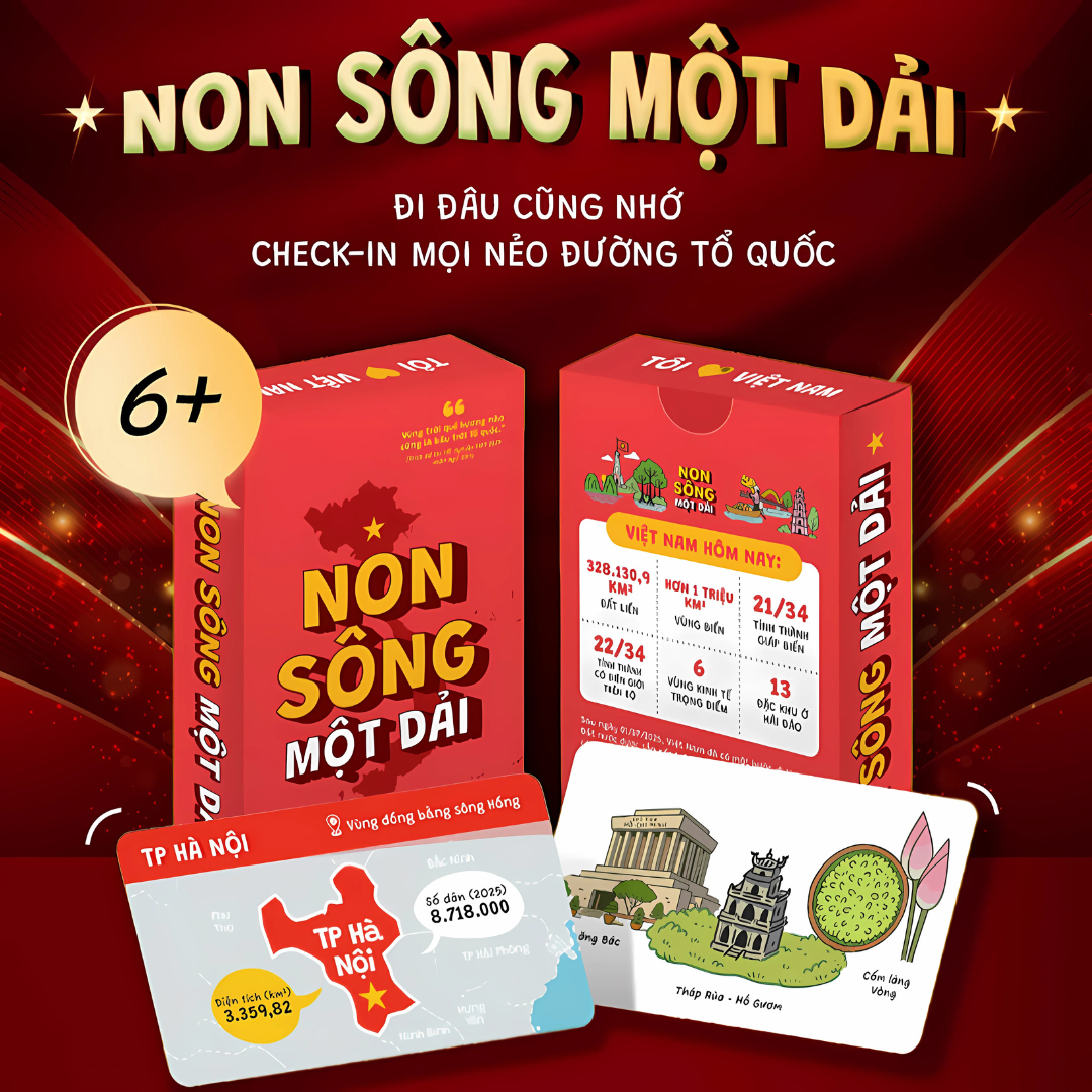 Non Sông Một Dải – Bộ Thẻ Đặc Biệt Giới Thiệu 34 Tỉnh Thành Sau Sáp Nhập